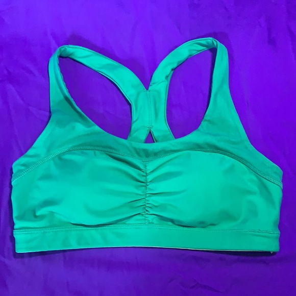 Roxy Spirit Sports Bra S/34 Mesh Sweetheart Pinch Front Racerback. New - Picture 1 of 11